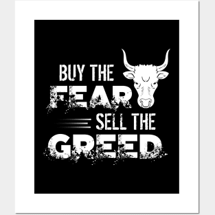 Buy The Fear, Sell The Greed Trading & Investing Posters and Art